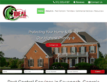 Tablet Screenshot of idealpestcontrol.net